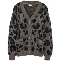 Noisy May Cardigan gris foncé / noir