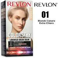 Revlon COLORSTAY Couleur Crème Longue Tenue #001 Ash (001, 01, Ash, Blond cendré clair, Blond Cendré clair, Cendres, ceniza)