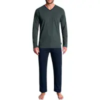 Tom Tailor Pyjama long bleu marine / vert