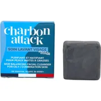 Lamazuna Nettoyant visage solide Charbon Attack, 28 ml