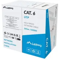 Lanberg Câble Réseau Bobine Cat6 Utp 305 M
