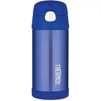 Thermos FUNtainer Baby avec paille - bleu 355 ml