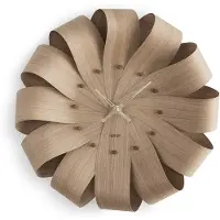 Nomon Brisa Horloge Murale Oak | Oak | Polished Brass
