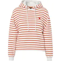 Pieces Sweat-shirt 'PCCHILLI' orange foncé / blanc