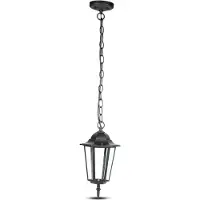 V-TAC Chaîne de lampe Lampe pendante de jardin Noir Mat VT-752