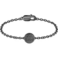 BOSS -ack steel bracelet Double B 1580764M, (Acier)