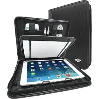 Wedo Organiseur tablette ELEGANCE , format A5, similicuir/nylon, avec bloc-notes, noir