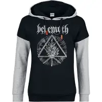 Behemoth Sweat-shirt à capuche de - Logo - XS - XXL - pour Femme - chiné noir/gris - Taille L