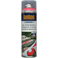 Belton Aérosol peinture marquage repérage rouge chantier travaux publics forestiers 500ml