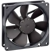 EBM PAPST EBM 3412NHH Ventilateur axial 12 V/DC 100 m³/h (L x l x H) 92 x 92 x 25.4 mm (92 mm, 1x), Ventilateur PC, Noir