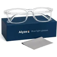 Alyze Blue Light Glasses - Écran d'ordinateur - Sans ordonnance avec filtre - Lunettes anti-lumière bleue