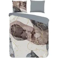 Good Morning Bettbezug "modern print" - grau - (240x200/220 cm) - Baumwolle