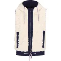 Mymo Gilet marine / blanc cassé