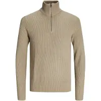 Jack & Jones Pull-over 'JJEPerfect' beige foncé
