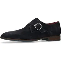 Manfield Chaussure à lacets bleu foncé