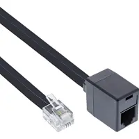 InLine 18837 Rallonge modulaire, RJ12 mâle / femelle, 10m