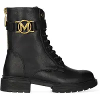 Mexx Kimberley Glad Veterschoenen Hoog - Zwart - Maat 41