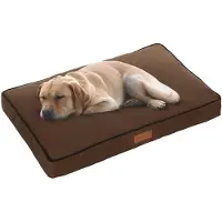 OEM Lit pour chien moelleux, XL, 100 x 66 cm, marron, imperméable