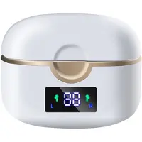 INF Casque sans fil Bluetooth 5.0 avec deux haut-parleurs dynamiques Blanc