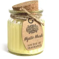 Ancient Wisdom Bougie en pot à la cire de soja - Musk mystique