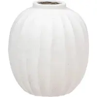 Atmosphera VASE CÉRAMIQUE BOULE AMIA 44.5CM BLANC MAT