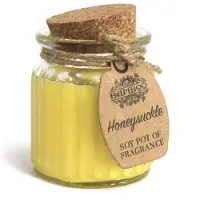 WGifts Bougie en pot à la cire de soja - Chèvrefeuille