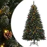 vidaXL Sapin de Noël artificiel 150 LED 120 cm