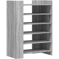 vidaXL Armoire à chaussures Sonoma gris 74,5x37,5x100 cm