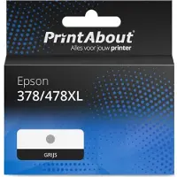 PrintAbout Cartouche compatible pour Epson 378/478XL (C13T04F64010) - Gris - Grande capacité