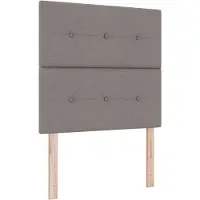 vidaXL Tête de lit LED, couleur taupe, revêtement en tissu