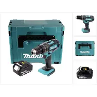 Makita DHP 482 M1J Perceuse-visseuse à percussion sans fil 18 V 62 Nm + 1x batterie 4,0 Ah + Makpac - sans chargeur