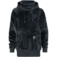 Black premium by emp Sweat-shirt à capuche de - Sweat à capuche fluffy avec col montant - M - XXL - pour Femme - noir - Taille XL