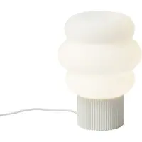 QAZQA Lampe de table Japandi beige avec verre opale 18cm - Kumo