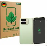 ScreenLeaf Film de protection d'écran, Protection d'écran Écologique, Clear, Anti-Rayures (2 pcs, Google Pixel 10 Pro Plié), Téléphone portable : film de protection, Transparent