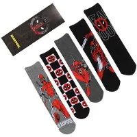Deadpool Chaussettes Marvel de - Logo & Pose - S-M - pour Unisexe - multicolore - Taille S-M