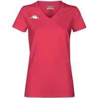 Kappa Brizza Kurzarm-t-shirt Rot XL Frau Rot XL