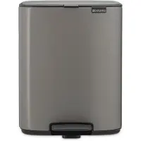 Brabantia Bo Waste Bin, Poubelle, Gris