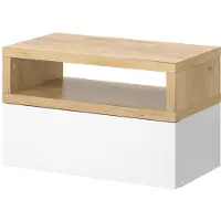Vicco Table De Chevet Urbano, Chêne De Force Doré, 45 X 28 Cm