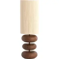 Light & Living Lampe de table Danialo 67,5 cm - bois foncé