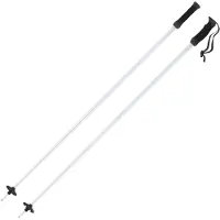 Atomic AMT SQS W, bâtons de ski, blanc