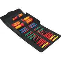 Wera 05006633001 23 Pièces Kraftform Kompakt VDE Safe-Torque Speed Coffret Pour Armoires Électriques 1 Jeu De Lames Interchangeables Dans Un Étui