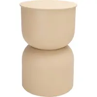 Koopman Table basse DISA, mat, Ø 31 cm, beige