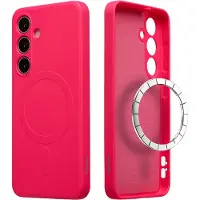 IMoshion Coque Couleur avec MagSafe pour Samsung Galaxy S25 - Neon Pink