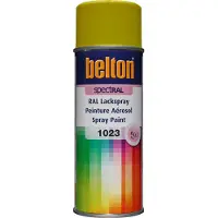 Belton Peinture aérosol RAL 1023 Jaune signalisation brillant 400ML SPECTRAL