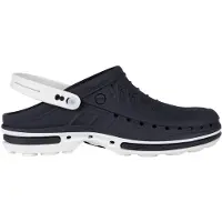 Wock Sabot Médical Wock Clog Steri-Tech Blanc Bleu Marine-Taille 45 - 46