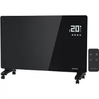 Auronic Radiateur éléctrique mobile - - Thermostat et télécommande - 2000 W - Noir