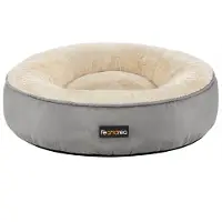 Songmics Panier Pour Chien Rond, Gris Clair
