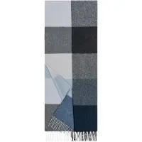 Roeckl Écharpe 'COLOURED SQUARES DAMEN' bleu / gris / anthracite / gris foncé