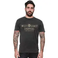 West Coast Choppers Eagle Vintage Short Sleeve T-shirt Gris 2XL Homme