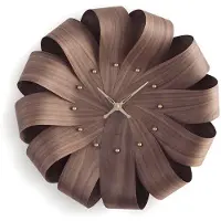Nomon Brisa Horloge Murale Walnut | Polished Brass | Polished Brass